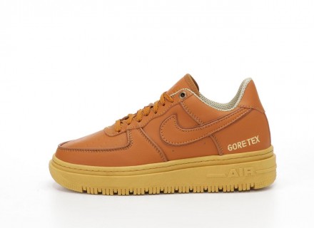 Кроссовки мужские коричневые Nike AIr Force Low Gore-Tex Winter Termo Brown Beig. . фото 4