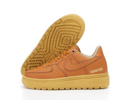 Кроссовки мужские коричневые Nike AIr Force Low Gore-Tex Winter Termo Brown Beig. . фото 5