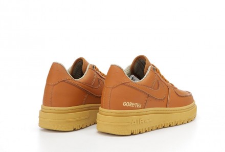 Кроссовки мужские коричневые Nike AIr Force Low Gore-Tex Winter Termo Brown Beig. . фото 7