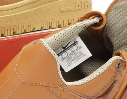 Кроссовки мужские коричневые Nike AIr Force Low Gore-Tex Winter Termo Brown Beig. . фото 6