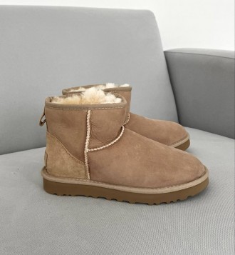 Сапоги угги женские зимние коричневые UGG Classic Mini Brown 
Женские сапоги UGG. . фото 2