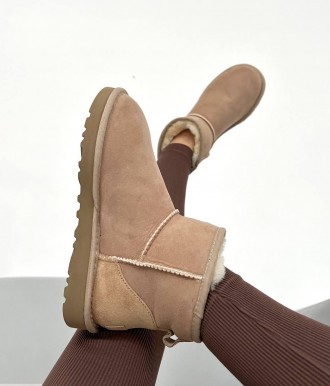 Сапоги угги женские зимние коричневые UGG Classic Mini Brown 
Женские сапоги UGG. . фото 3