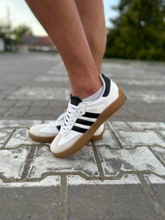 Кроссовки мужские белые Adidas Puig Samba Palace White Black 
Легендарная класси. . фото 10