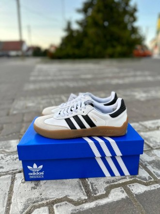 Кроссовки мужские белые Adidas Puig Samba Palace White Black 
Легендарная класси. . фото 8