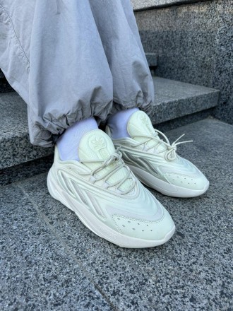 Кроссовки женские белые Adidas Ozelia Cream Mint Beige
Очень крутая белая расцве. . фото 2