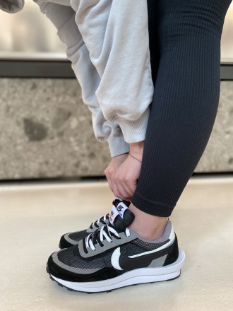 Кроссовки женские черные Nike LD Waffle Sacai Black Grey 
Женские кроссовки Найк. . фото 8