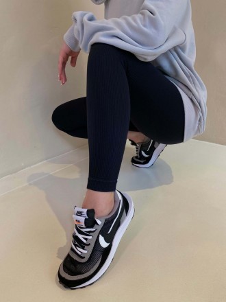 Кроссовки женские черные Nike LD Waffle Sacai Black Grey 
Женские кроссовки Найк. . фото 5