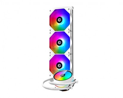 ID-Cooling Zoomflow 360 XT Snow може похвалитися світлодіодним RGB-підсвічування. . фото 3