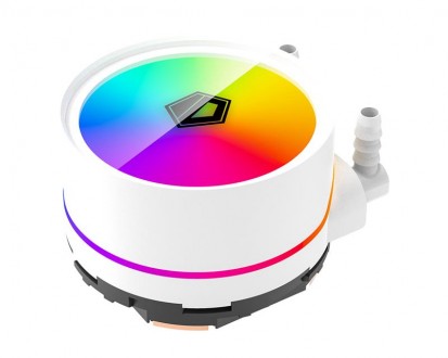 ID-Cooling Zoomflow 360 XT Snow може похвалитися світлодіодним RGB-підсвічування. . фото 5