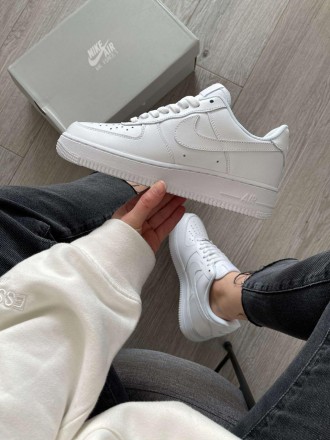 Кроссовки мужские белые Nike Air Force 1 classic White Low Premium
Классические . . фото 2