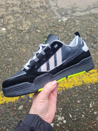 Кроссовки мужские черные Adidas Adi2000 Black Grey Green 
Мужские спортивные кро. . фото 4