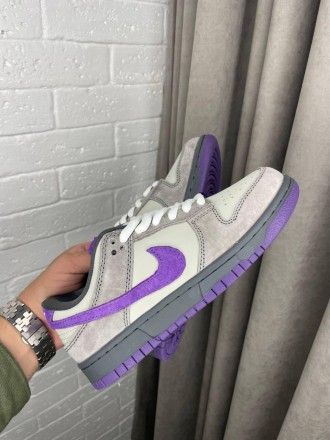 Кроссовки женские серые зимние Nike SB Dunk Low Grey Purple Winter Fur
Зимние же. . фото 3