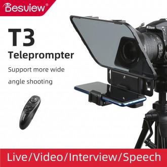 Компактний телесуфлер Bestview // Desview T3 Telepromter (T3 Teleprompter)
Телеф. . фото 3