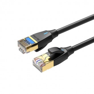 Патч-корд Vention CAT 8 SFTP Ethernet Slim Type, 3 m, Black (IKIBI). Харьков. фото 1 Патч-корд Vention CAT 8 SFTP Ethernet Slim Type, 3 m, Black (IKIBI). Харьков. фото 1