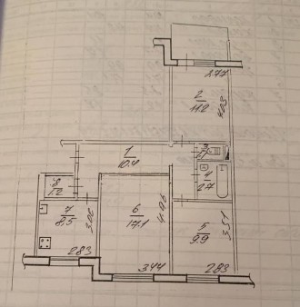 Продам 3-к квартиру Победа-5, пр-т Героев,23. Общ.65м.кв. 1/9. Комнаты раздельны. Победа-5. фото 11