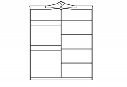 Шкаф Катрин 4ДЭлемент спального гарнитура Катрин патинаМатериал:корпус: ламиниро. . фото 3