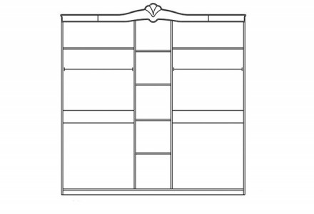 Шафа Катрін 5ДЕлемент спального гарнітура Катрін патинаМатеріал:корпус: ДСП ламі. . фото 3