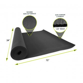 ProSource Classic Yoga Mat — класичний килимок для йоги довжиною 183 см, підійде. . фото 5