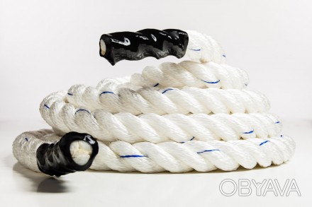 Канат Battle Rope White WCG диаметр 50мм, длина 9м
 Это толстый канат для кроссф. . фото 1