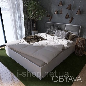 Кровать двуспальная Эверест КЛ-1400 Лайт (щит ДСП под матрас) 140х200 см Нимфея