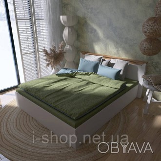 Кровать двуспальная Эверест Нордик-1400 (щит ДСП под матрас) 140х200 см Белый +