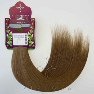 Натуральне Слов'янське Волосся на Стрічках 40 см 100 грам, Шоколад №5B. Киев. фото 1