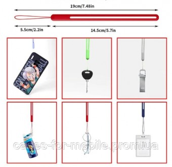 НАЗНАЧЕНИЕ:
	Силиконовый шнурок для телефона.
	Ремешок на запястье.
	Ремешок для. . фото 4