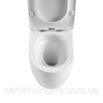 Унитаз напольный Qtap Robin New Ultra Quiet безободковый с сиденьем Soft-Close W. . фото 7