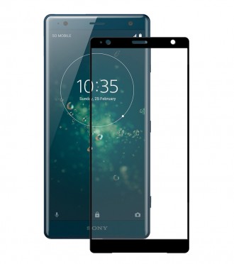 Захисне скло Full screen PowerPlant для Sony Xperia XZ2, Black. Бородянка. фото 1 Захисне скло Full screen PowerPlant для Sony Xperia XZ2, Black. Бородянка. фото 1