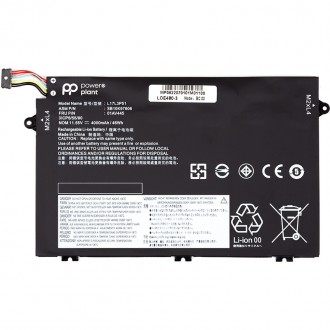 Акумулятор PowerPlant для ноутбуків LENOVO ThinkPad E480 (01AV445) 11.55V 4000mA. Бородянка. фото 1 Акумулятор PowerPlant для ноутбуків LENOVO ThinkPad E480 (01AV445) 11.55V 4000mA. Бородянка. фото 1