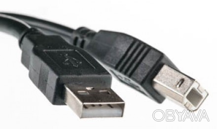 Кабель PowerPlant USB 2.0 AM - BM, 3м, One ferrite використовується для підключе. . фото 1