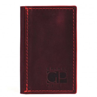 Кард-кейс Grande Pelle CardCase Cartolina 303161 бордо. . фото 6