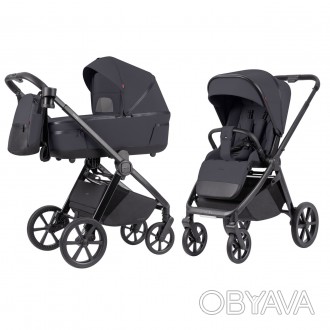 Коляска універсальна CARRELLO Omega CRL-6540 (2in1) Meteor Grey /1/. . фото 1