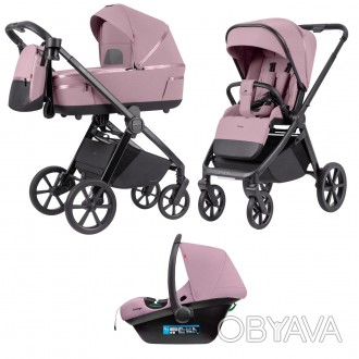 Коляска універсальна CARRELLO Omega CRL-6545 (3in1) Galaxy Pink /1/. . фото 1