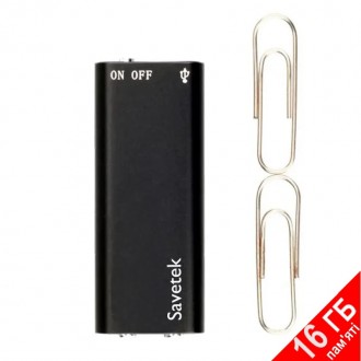 Миниатюрный диктофон с активацией голосом Savetek 200 (GS-R01s), 16 Гб памяти, M. Дніпро. фото 1 Миниатюрный диктофон с активацией голосом Savetek 200 (GS-R01s), 16 Гб памяти, M. Дніпро. фото 1