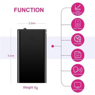 Миниатюрный диктофон с автоматической активацией записи на 18 часов Миниатюрный . . фото 8