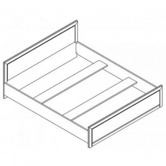 Кровать двуспальная (без основания под матрас) ВМК (БРВ) Коэн 2 LOZ/160 160x200 . . фото 4