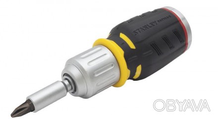 Отвертка Stanley "FatMax Stubby", битодержатель реверсный 1/4, FMHT0-62688