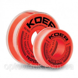ФУМ лента для воды KOER ST-11 10M*0.1mm*12mm (KR2808). Харьков. фото 1 ФУМ лента для воды KOER ST-11 10M*0.1mm*12mm (KR2808). Харьков. фото 1
