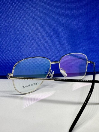 Металическая оправа черного цвета для коррекции зрения.. . фото 4