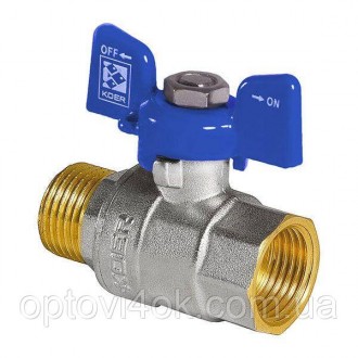 Кран шаровый KOER 3/4" ГШБ (KR.218.B) синий (KR2723). Харків. фото 1 Кран шаровый KOER 3/4" ГШБ (KR.218.B) синий (KR2723). Харків. фото 1