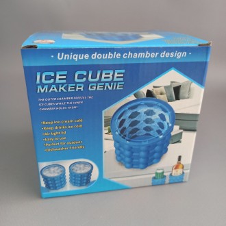 Форма ведро для льда Ice cube maker genie для охлаждения напитков в бутылках – л. . фото 2