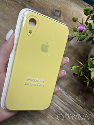 Чехол для iPhone XR с квадратными бортами и полной защитой камеры и низа, Silico. . фото 1