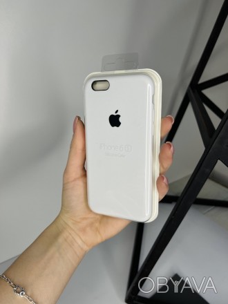 Чехол Silicone Case для Apple iPhone 6/6s силиконовый кейс с микрофиброй Белый