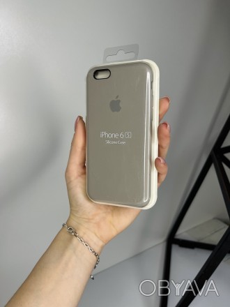Чехол Silicone Case для Apple iPhone 6/6s силиконовый кейс с микрофиброй Серый