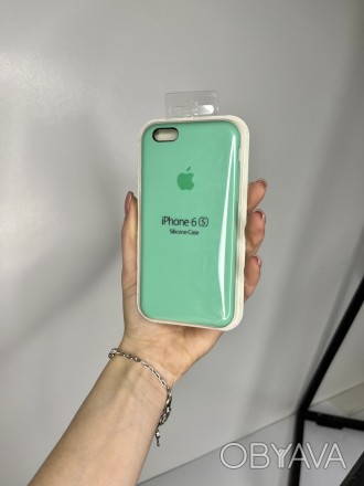Чехол Silicone Case для Apple iPhone 6/6s силиконовый кейс с микрофиброй Бирюзов