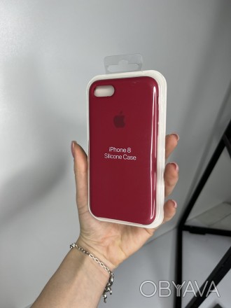 Силиконовый чехол Silicone Case для Apple iPhone 7/8/SE2-3 с микрофиброй
Защитит. . фото 1