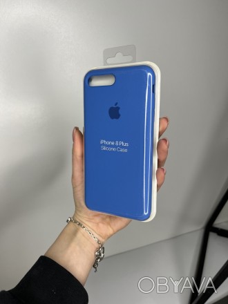 Силиконовый чехол Silicone Case для Apple iPhone 7 Plus /8 Plus с микрофиброй
За. . фото 1