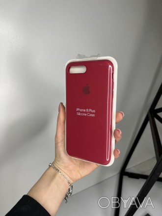 Силиконовый чехол Silicone Case для Apple iPhone 7 Plus /8 Plus с микрофиброй
За. . фото 1