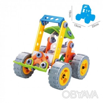 Детский конструктор для мальчика Build&Play "Погрузчик" HANYE J-7703, 84 э